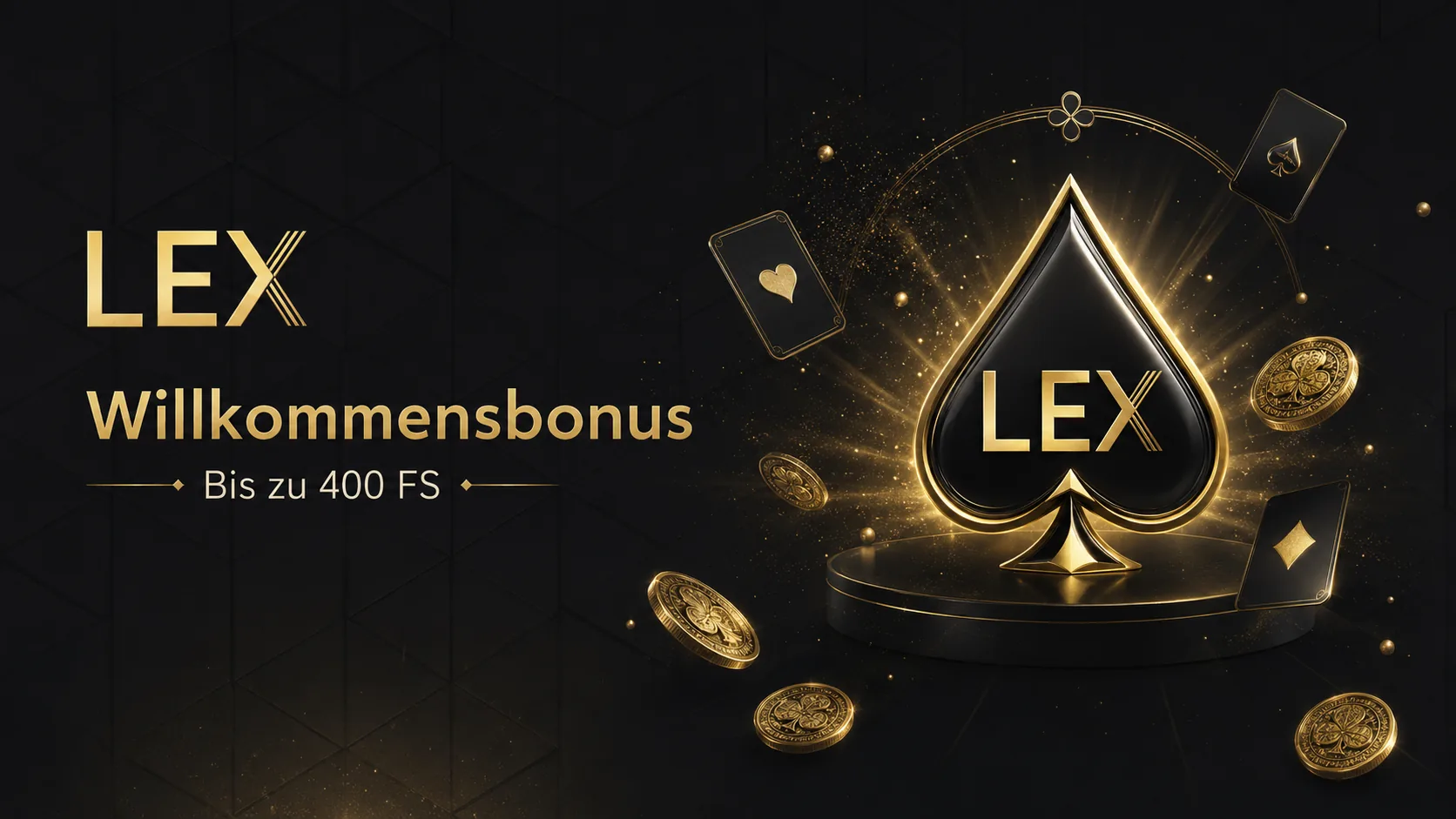 Lex Willkommensbonus bis zu 400 Freispiele